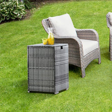 Load image into Gallery viewer, Outdoor Garden Rattan Fire Pit 9kg Gas Bottle Tank Storage, Grey TapClickBuy