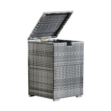 Load image into Gallery viewer, Outdoor Garden Rattan Fire Pit 9kg Gas Bottle Tank Storage, Grey TapClickBuy