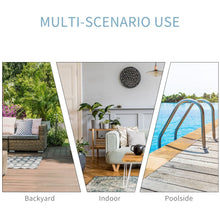 Load image into Gallery viewer, PE Rattan 2-Seat Outdoor Garden Sun Lounger Set w/ Table Black TapClickBuy