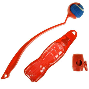 Pet Out Door Activity Set Dog Puppy Tennis Ball Launcher Bottle Doggy Waste Bags TapClickBuy