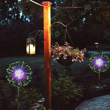 Load image into Gallery viewer, Planet Solar 90 Multi-Colour Starburst Solar Powered Outdoor Garden Path Stake Lights TapClickBuy