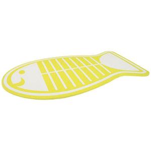 Playful Fish Foam Cat Puppy Dog Pet Mat Feeding Placemat 48x28cm Yellow TapClickBuy
