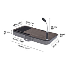 Load image into Gallery viewer, Portable Lap Desk Tray Table for Laptop Computer &amp; Detachable Light TapClickBuy