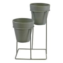 Load image into Gallery viewer, Potting Shed Small Double Planter On Stand, Green TapClickBuy