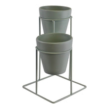 Load image into Gallery viewer, Potting Shed Small Double Planter On Stand, Green TapClickBuy