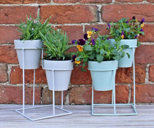 Potting Shed Small Double Planter On Stand, Green TapClickBuy