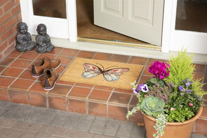 Pride of Place Astley Heavy Duty Printed Coir Doormat with PVC Backing Non - Slip Waterproof TapClickBuy