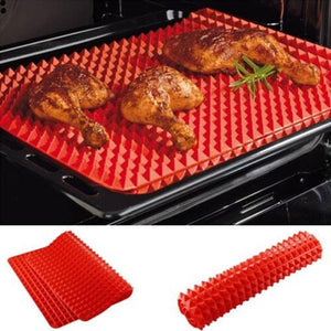 Pyramid Pan Silicone Baking Tray Cooking Mat Non Stick Fat Reducing Cooking Oven TapClickBuy