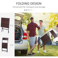 Load image into Gallery viewer, Rattan Bistro Set: 1 x table, 2 x chairs-Brown TapClickBuy
