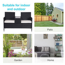 Load image into Gallery viewer, Rattan Chair Set W/Middle Tea Table-Black TapClickBuy