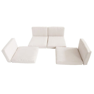 Rattan Furniture Cushion Cover Replacement Set, 8 pcs-Cream TapClickBuy