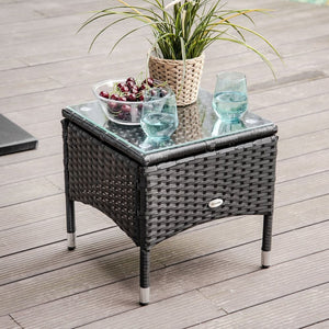 Rattan Garden Lounger  Black Wicker Sun Lounger Chair Rattan Furniture Set of 2pcs TapClickBuy