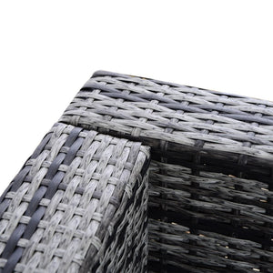 Rattan Set, 4 PC-Grey TapClickBuy