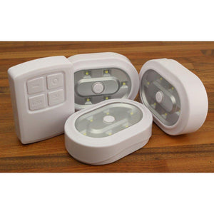 Remote Control Wireless LED Lights 3 Pack TapClickBuy