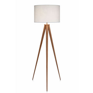 Romanza Tripod Standing Floor Lamp & Shade, Modern Lighting, White TapClickBuy