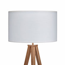 Load image into Gallery viewer, Romanza Tripod Standing Floor Lamp &amp; Shade, Modern Lighting, White TapClickBuy