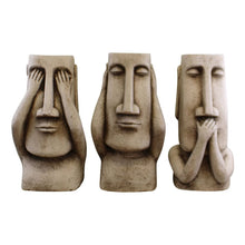 Load image into Gallery viewer, Set Of 3 Stone Effect Resurrection Island Giant Ornament Planters TapClickBuy