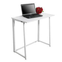 Load image into Gallery viewer, Simple Collapsible Computer Desk White TapClickBuy