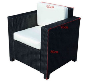Single Rattan Chair Black � TapClickBuy