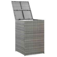 Load image into Gallery viewer, Single Wheelie Bin Shed Anthracite 76x78x120 cm Poly Rattan TapClickBuy