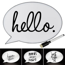 Load image into Gallery viewer, Speech Bubble Light Box OVAL | SBox12 TapClickBuy