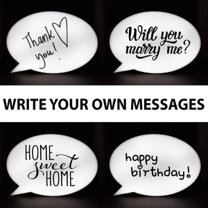 Speech Bubble Light Box OVAL | SBox12 TapClickBuy