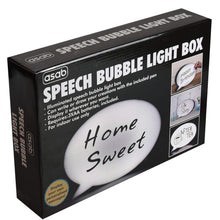 Load image into Gallery viewer, Speech Bubble Light Box OVAL | SBox12 TapClickBuy
