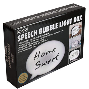 Speech Bubble Light Box OVAL | SBox12 TapClickBuy