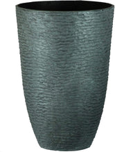 Load image into Gallery viewer, Stone Textured Effect Tall Plastic Planter, Single Pot - Indoor or Outdoor Use - 52cm (H) x 36cm (Dia) TapClickBuy