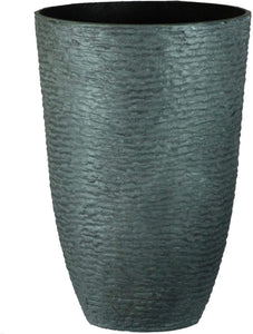 Stone Textured Effect Tall Plastic Planter, Single Pot - Indoor or Outdoor Use - 52cm (H) x 36cm (Dia) TapClickBuy