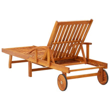 Load image into Gallery viewer, Sun Loungers 2 pcs Solid Acacia Wood TapClickBuy