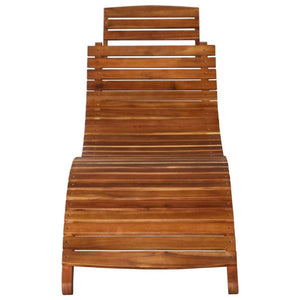vidaXL 3 Piece Sunlounger with Tea Table Solid Acacia Wood TapClickBuy