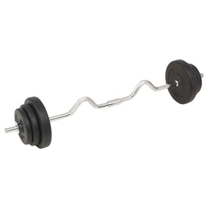 vidaXL Barbell and Dumbbell Set 66.1 lb Weight Plate Sporting Multi Models TapClickBuy