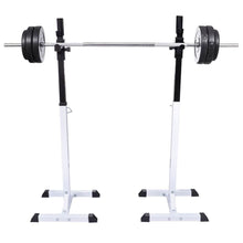 Load image into Gallery viewer, vidaXL Barbell Squat Rack with Barbell and Dumbbell Set 30.5 kg TapClickBuy