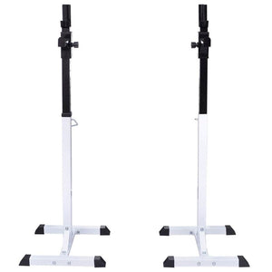 vidaXL Barbell Squat Rack with Barbell and Dumbbell Set 30.5 kg TapClickBuy