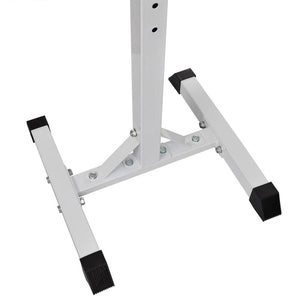 vidaXL Barbell Squat Rack with Barbell and Dumbbell Set 30.5 kg TapClickBuy