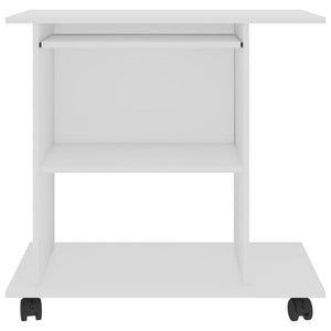 vidaXL Computer Desk White 80x50x75 cm Chipboard TapClickBuy