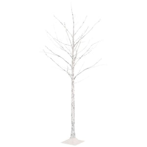 vidaXL LED White Birch Tree Warm White 96 LEDs 180 cm TapClickBuy