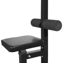 Load image into Gallery viewer, vidaXL Power Tower with Barbell and Dumbbell Set 30.5 kg TapClickBuy