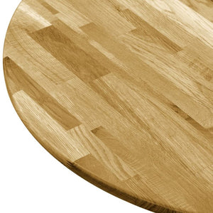vidaXL Table Top Solid Oak Wood Round 23 mm 600 mm TapClickBuy