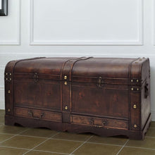 Load image into Gallery viewer, vidaXL Wooden Treasure Chest Large Brown TapClickBuy