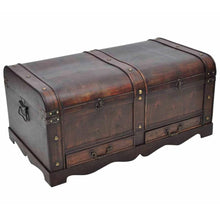 Load image into Gallery viewer, vidaXL Wooden Treasure Chest Large Brown TapClickBuy