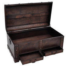 Load image into Gallery viewer, vidaXL Wooden Treasure Chest Large Brown TapClickBuy