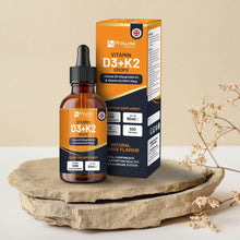 Load image into Gallery viewer, Vitamin D3 4000iu + K2 MK7 25µg Orange Liquid Drops I High Strength 30ml Bottle TapClickBuy