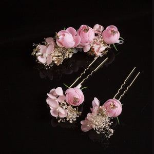 Women Flower & Butterfly Hair Comb Floral Hair Pin Clip Wedding Bridal Hair TapClickBuy