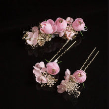 Load image into Gallery viewer, Women Flower &amp; Butterfly Hair Comb Floral Hair Pin Clip Wedding Bridal Hair TapClickBuy