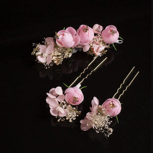 Women Flower & Butterfly Hair Comb Floral Hair Pin Clip Wedding Bridal Hair TapClickBuy